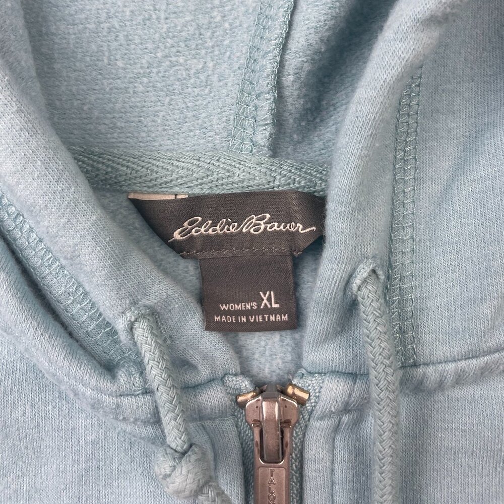 Eddie Bauer Full Zip Up Hoodie Sweatshirt Women's Size XL - Picture 4 of 8